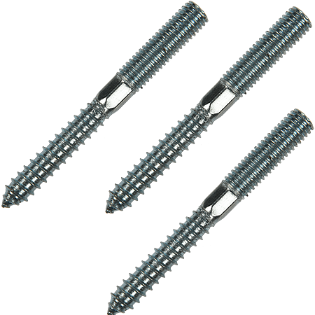 Prezon pentru lemn si metal, otel zincat, M10 x 120 mm, L55/M40