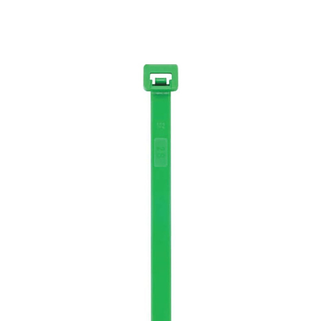 Coliere din plastic, poliamida 6.6, verde, 140 x 3.5 mm, 100 bucati