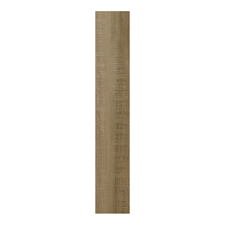 Gresie tip parchet interior-exterior Kai Segura, portelanata, maro, aspect de lemn, finisaj mat, 20.4 x 120.4 cm