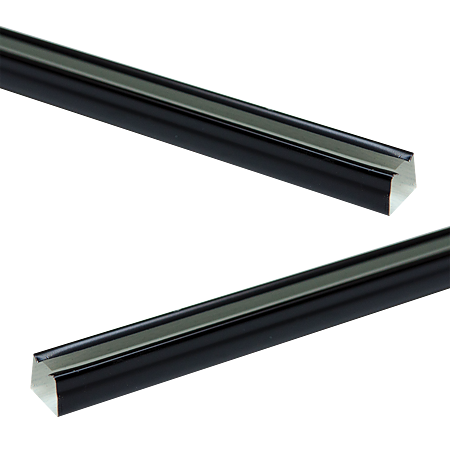 Sina U pentru perdea, metal, negru, 310 cm