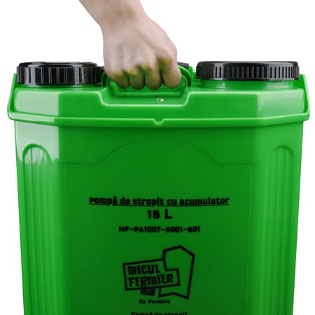 Pompa de stropit Micul Fermier Pandora, acumulator, verde, 16 l