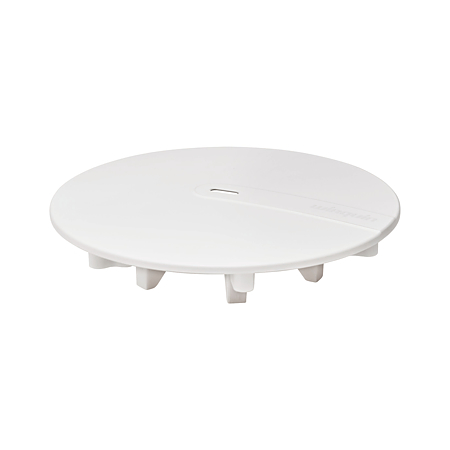 Capac tip DOM pentru sifon Wirquin SLIMPlus, din ABS, alb mat, Ø118 mm