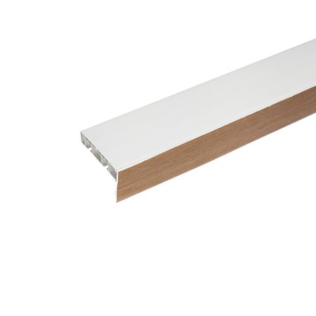 Masca pentru sina de tavan din PVC, stejar, latime de 7,5 cm