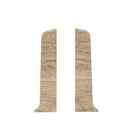 Set terminatie plinta parchet stanga/dreapta Korner Siena 80, stejar Dayton, PVC, 80 x 20 mm, 2 bucati/set