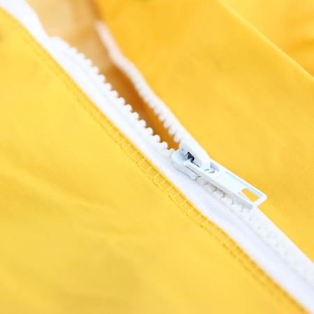 Pelerina ploaie impermeabila PPD, PVC si textil, cu gluga, galben, marimea L