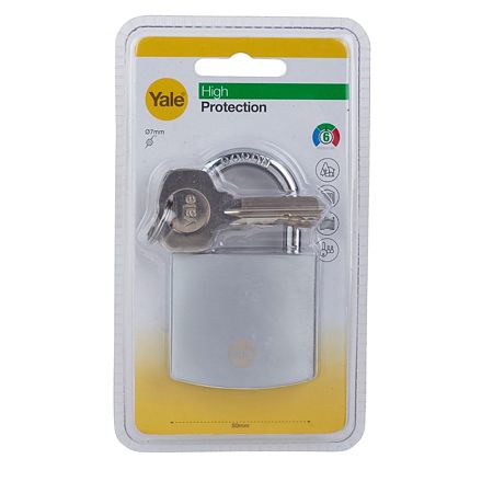 Lacat din alama, Yale High Protection, 50mm, 3 chei