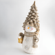 Decoratiune Om de zapada cu felinar, iluminare LED, alb, 48.5 cm 