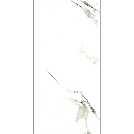Gresie portelanata Carrara interior/exterior, multicolor, semilucios, clasa de aderenta R9, 9 mm,  120 x 60 cm