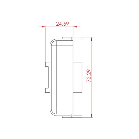 Set accesorii unghi 90 grade Gola U, plastic, alb