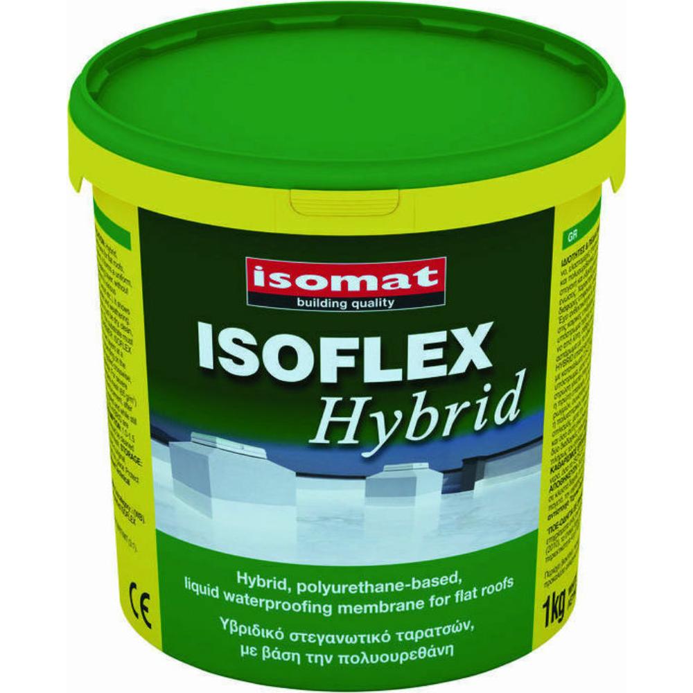 Membrana hidroizolanta lichida pentru acoperis tip terasa Isomat Isoflex Hybrid PU, alb, 1 kg