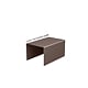 Panou gard metalic orizontal cu nervuri Caretta x120, otel, maro RAL8017, 1500 x 2000 mm