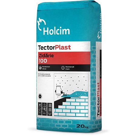 Mortar de zidarie 100 Holcim, M5, interior/exterior, 20 kg Mortar de zidarie 100 Holcim, M5, interior/exterior, 20 kg