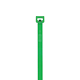 Coliere din plastic, poliamida 6.6, verde, 100 x 2.5 mm, 100 bucati