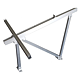 Suport panouri fotovoltaice Comtec Flat 30, aluminiu, gri, 6 piese/set