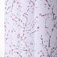 Perdea voal Sakura 174, poliester, model cu flori roz, alb, 140 x 240 cm