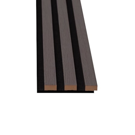 Panou riflaj acustic 276 antracit, MDF, suport feltru 8 mm, interior, 2600 x 144 x 20 mm