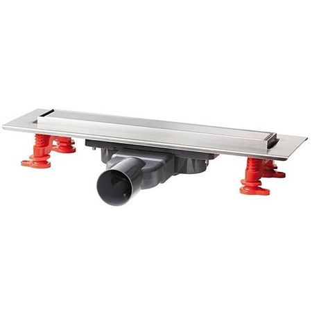 Rigola dus extra-plata Wirquin Venisio Slim, cu membrana antimiros, otel, ø 50, 50 cm