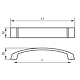 Maner din zamac LB291 320 mm nichel periat