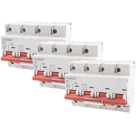 Intrerupator automat HBC 10 kA MCB, Comtec 3P+N, 100A