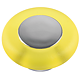 Buton Tor Teko 8145-E, plastic, galben, 37 mm