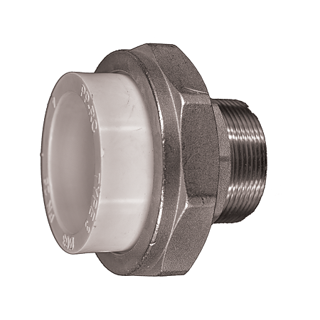 Racord olandez alama Vesbo, filet exterior, PPR, alb, 63 mm x 2 inch