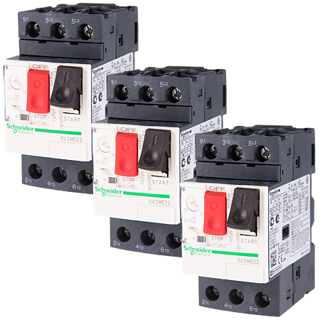 Intrerupator automat motor TeSys GV2 ,3P, Schneider GV2ME22AP, 20-25A