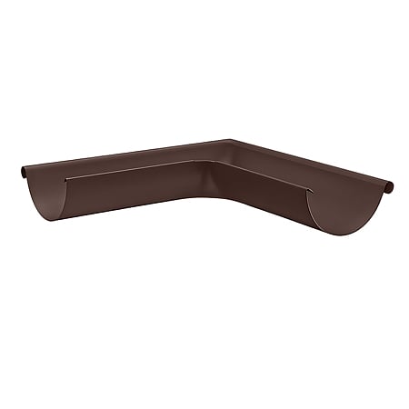 Coltar exterior jgheab metalic, 125/88 mm, maro RAL 8017