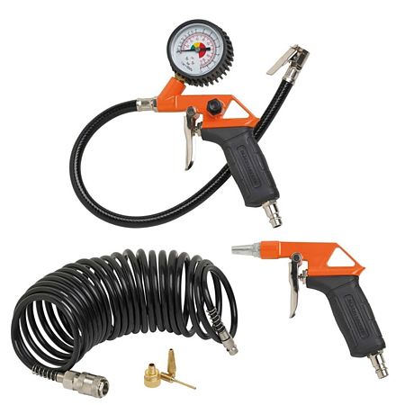 Compresor de aer Black&Decker BD 160/24, 1100 W, 8 bar, 24 L+ kit 6 accesorii