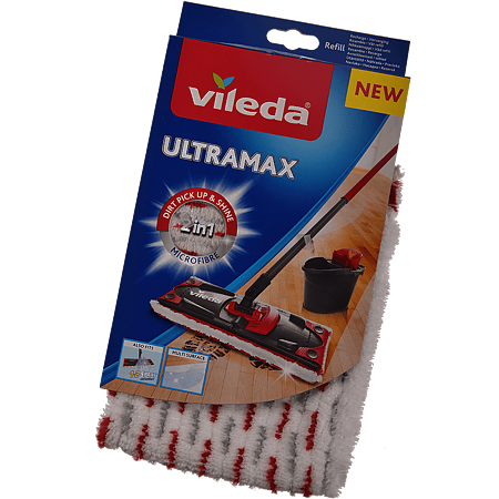 Rezerva pentru mop plat Vileda Ultramax, microfibre, 2 x 14 x 27 cm
