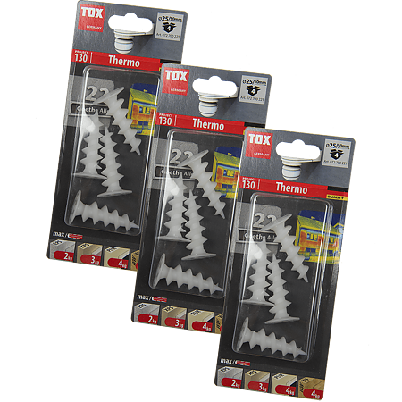 Diblu autoforant Thermo A-ISOL, pentru placi izolatoare, Ø 19 mm, L 50 mm, 4 buc Diblu autoforant Thermo A-ISOL, pentru placi izolatoare, Ø 19 mm, L 50 mm, 4 buc