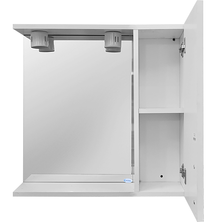 Oglinda baie Savini Due model 961, 2 becuri,  MDF, alb