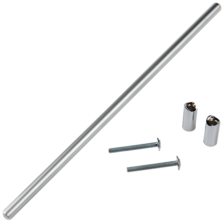 Maner cilindric otel D10 mm, 224 mm, mat-crom