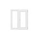 Fereastra PVC, 4 camere, deschidere simpla, dreapta, alb, 120 x 120 cm 