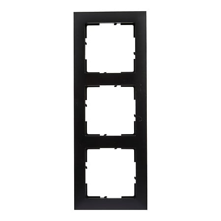 Rama de aparataj Legrand New Suno, 3 module, PVC, negru