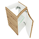 Dulap baie Savini Due Armonia, baza lavoar, 1 usa, MDF, maro, 56 x 39 x 35 mm 
