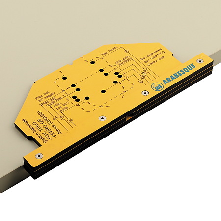 Sablon/matrita universal marcare gauri pentru instalare balamale si placute FGV, Teko, 48/6mm