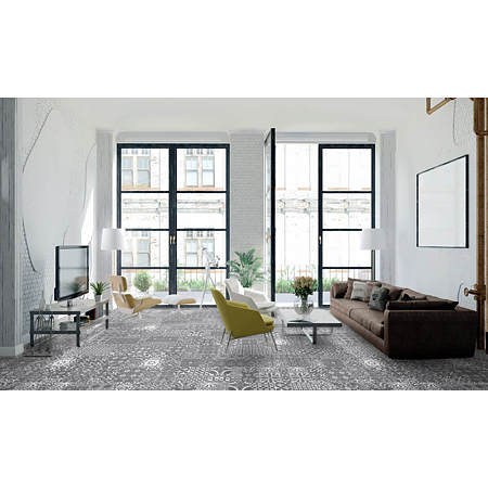 Parchet laminat 8 mm Falquon Quadraic Q004 Palazzo, nuanta medie cu model, clasa de trafic 32, click, 810 x 400 mm