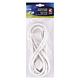 Cablu de alimentare cu stecher Emos, 3 x 1.5 mm2, alb, 3 m