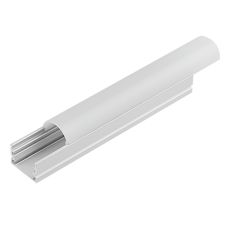 Profil aluminiu LED aplicat, finisaj adonizat mat, 3 m Profil aluminiu LED aplicat, finisaj adonizat mat, 3 m