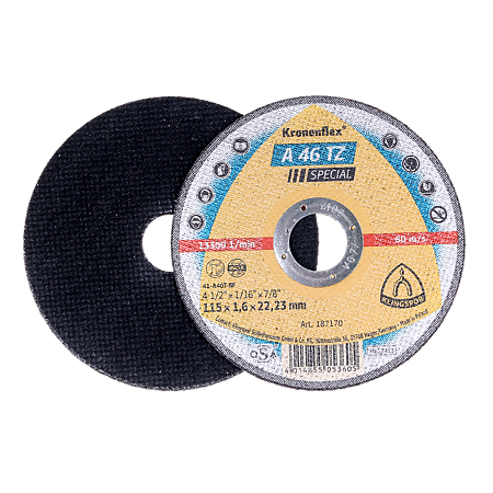 Disc debitare metal-inox, Klingspor 187170, 115 x 22.23 x 1.6 mm