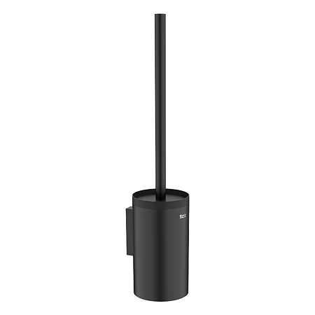 Perie WC Roca cu suport pe perete, negru mat 