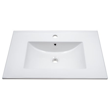 Baza cu lavoar Sanitop Iffet, MDF-PAL, maro-alb, 70 x 43,5 x 81 cm