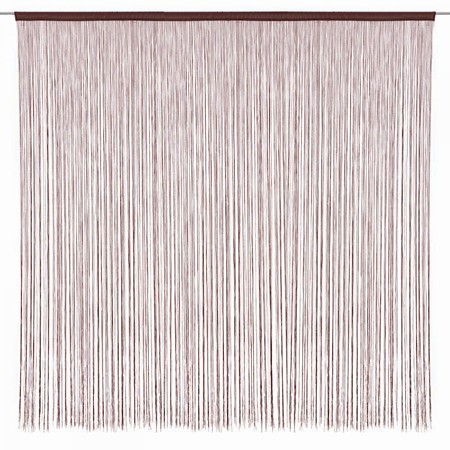 Perdea de ata Sndeco, poliester, fir impletit, maro, 300 x 300 cm
