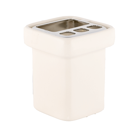Suport periute de dinti Romtatay Flat, ceramica, 9 x 10,5 x 10,5 cm