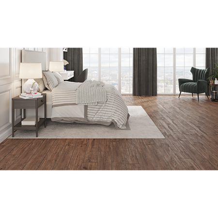 Parchet laminat 8 mm Yildiz VE-36B Toba, nuanta inchisa, click, clasa trafic comercial mediu 32, 1203.5 x 191.7 mm