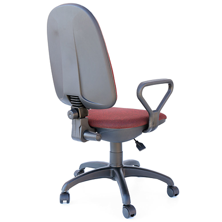 Scaun birou ergonomic Confort LX, cu brate, reglabil, stofa A31, negru-visiniu
