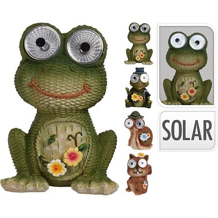 Lampa solara cu LED Forest Animals, de gradina, 2xLED, 16 cm