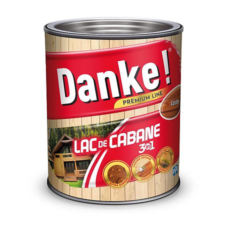 Lac pentru cabane 3 in 1, Danke, castan, interior/exterior, 0.75 l