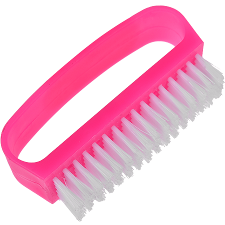 Perie pentru curatat unghiile Inaplast, material plastic, roz, 8,5 x 2,5 x 4,5 cm