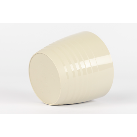 Masca ghiveci Harplast Silvia, plastic, nisipiu, diametru 13 cm, 12.6 cm